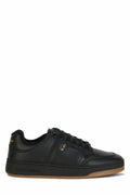 Saint Laurent Black Calf Leather Low Top Sneakers by Saint Laurent
