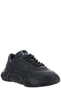 Valentino Black Calf Leather Garavani Sneakers by Valentino