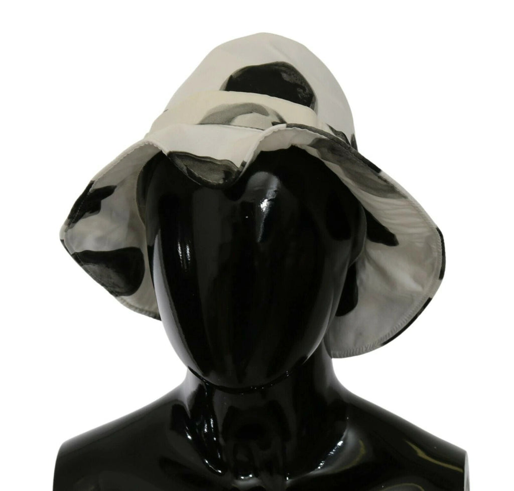 Dolce & Gabbana White Cotton Big Polka Dot Pattern Bucket Hat by Dolce & Gabbana