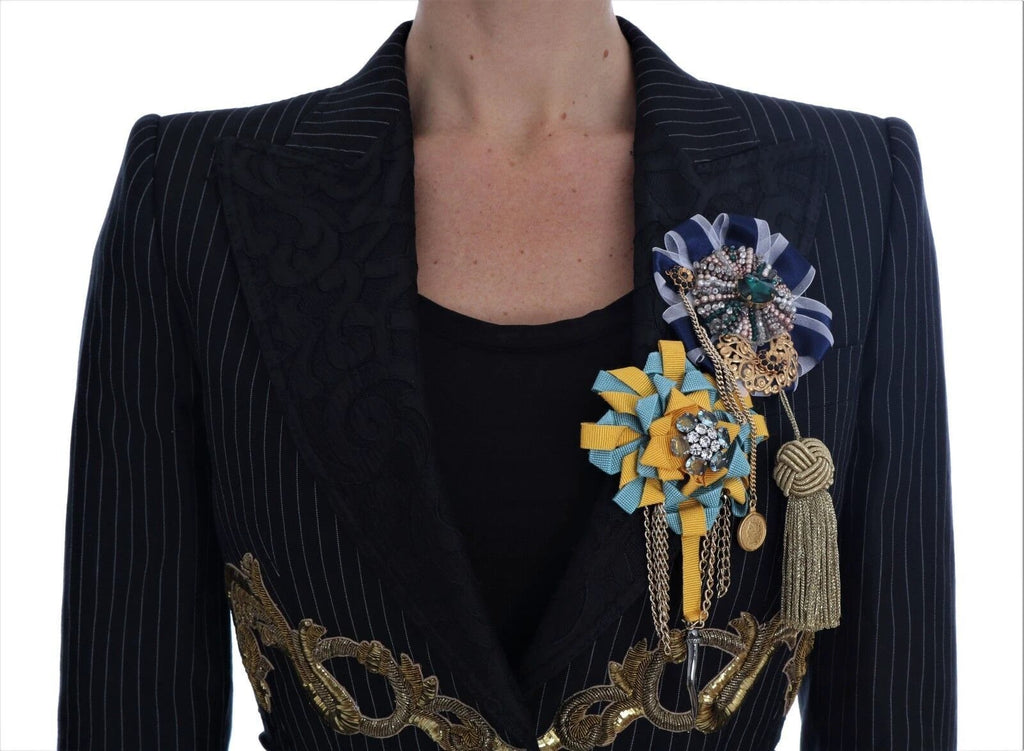 Dolce & Gabbana Black Crystal Fairy Tale Blazer Jacket by Dolce & Gabbana