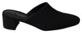 Dolce & Gabbana Black Grosgrain Slides Sandals Women Shoes by Dolce & Gabbana