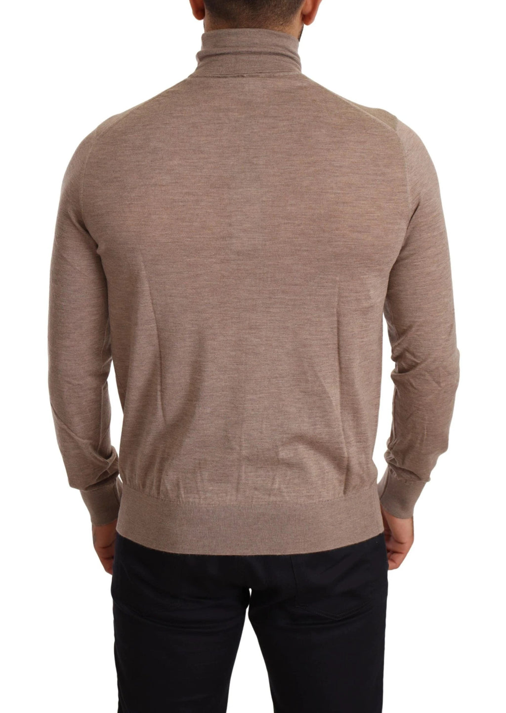 Dolce & Gabbana Brown Cashmere Turtleneck Pullover Sweater by Dolce & Gabbana