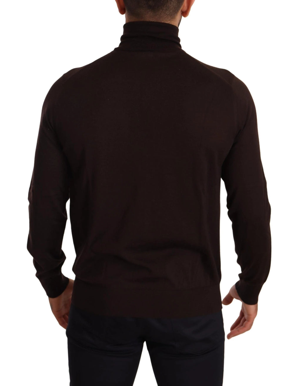 Dolce & Gabbana Brown Cashmere Turtleneck Pullover Sweater by Dolce & Gabbana
