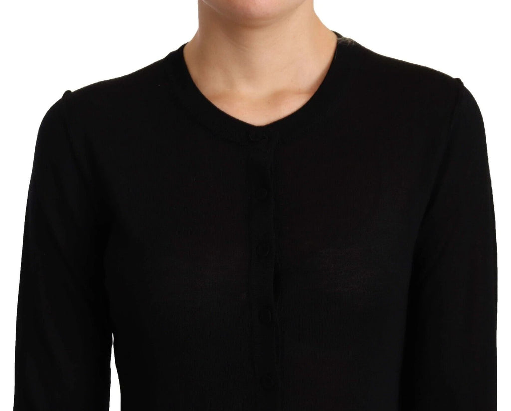 Dolce & Gabbana Black Crewneck Pullover STAFF Sweater Wool by Dolce & Gabbana
