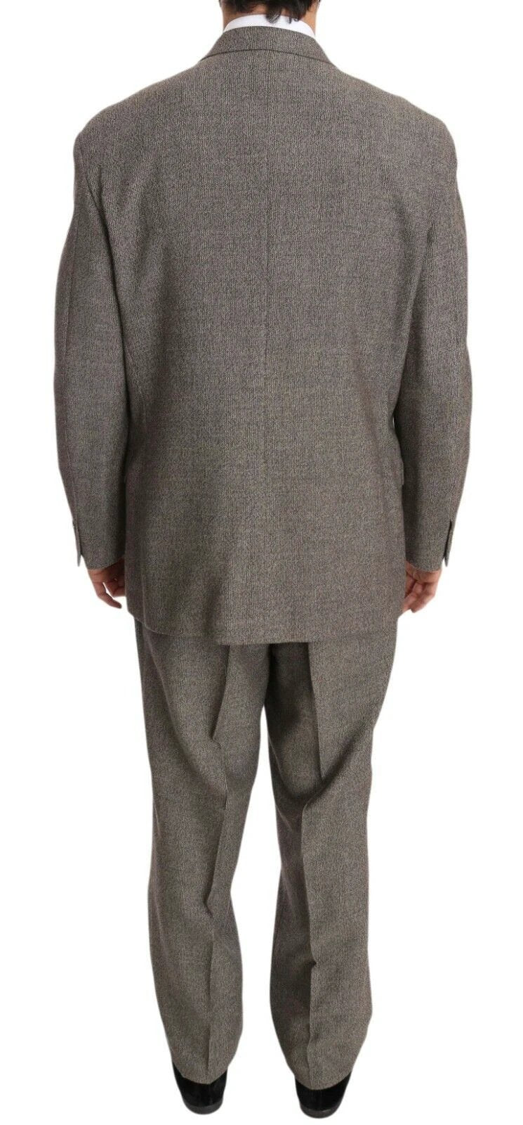 Fendi Brown Wool Regular Single Breasted Suit by Fendi