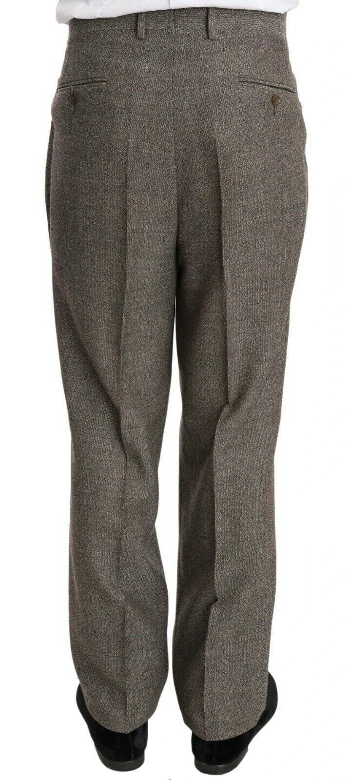 Fendi Brown Wool Regular Single Breasted Suit by Fendi