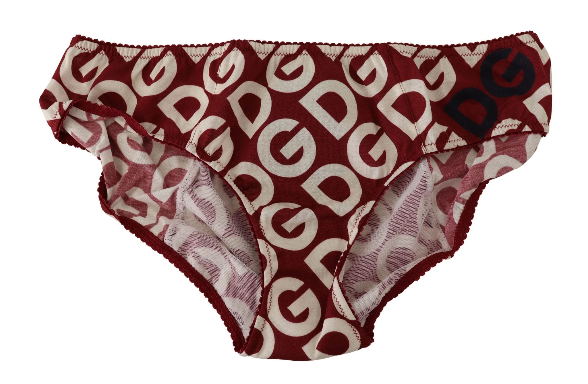 Dolce & Gabbana Multicolor DG Logo Print Slip Bottom Underwear by Dolce & Gabbana