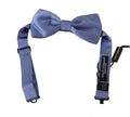 Dolce & Gabbana Purple 100% Silk Adjustable Neck Papillon Bow Tie by Dolce & Gabbana