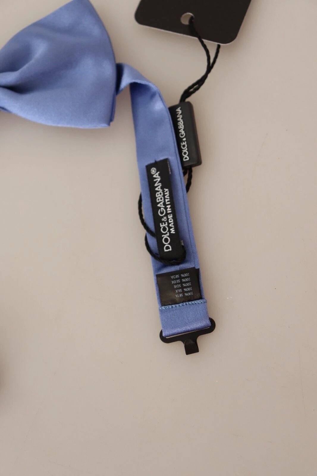 Dolce & Gabbana Purple 100% Silk Adjustable Neck Papillon Bow Tie by Dolce & Gabbana