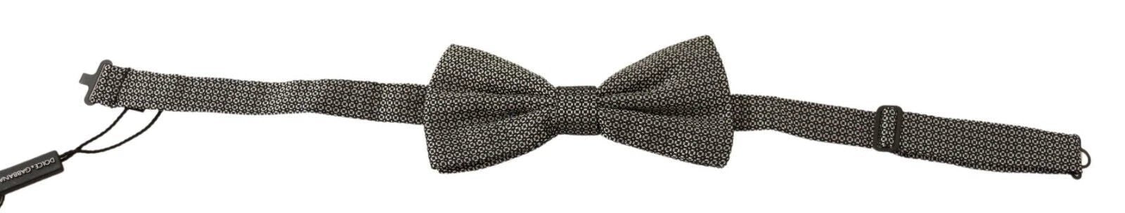 Dolce & Gabbana Multicolor Patterned Adjustable Neck Papillon Bow Tie by Dolce & Gabbana