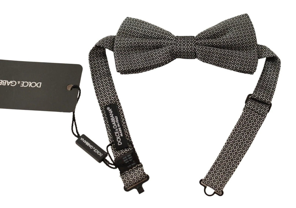 Dolce & Gabbana Multicolor Patterned Adjustable Neck Papillon Bow Tie by Dolce & Gabbana