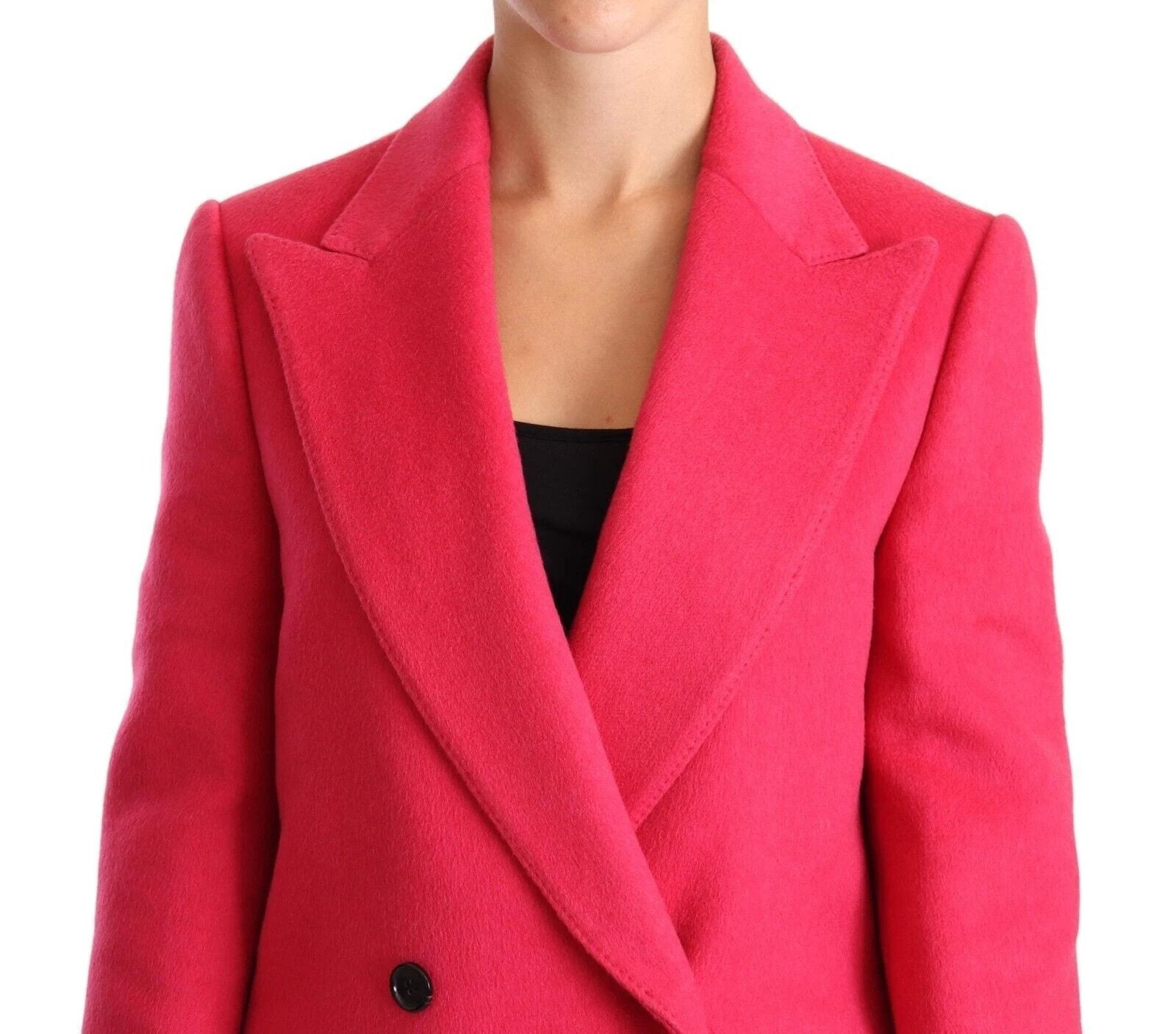 Dolce & Gabbana Pink Double Breasted Trenchcoat Jacket by Dolce & Gabbana