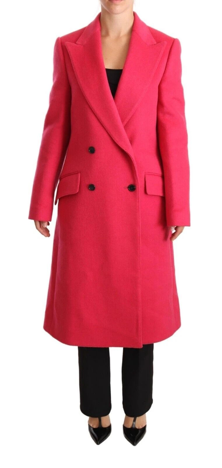 Dolce & Gabbana Pink Double Breasted Trenchcoat Jacket by Dolce & Gabbana
