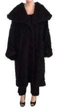 Dolce & Gabbana Black Mohair Fur Cape Trench Coat Jacket by Dolce & Gabbana