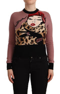Dolce & Gabbana Pink Cashmere Crewneck Sartoria Pullover Sweater by Dolce & Gabbana