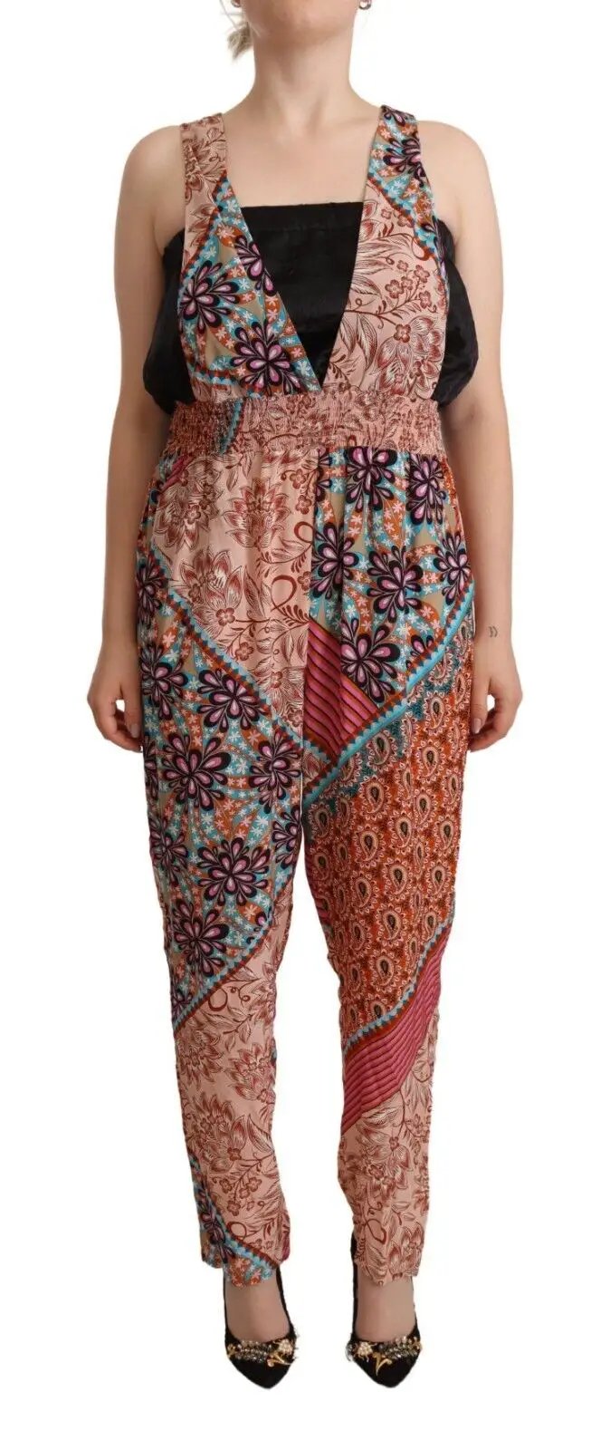 Combinaison-robe PINKO multicolore en viscose à imprimé floral pour femme