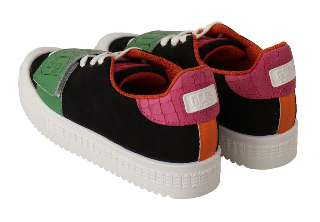GCDS Multicolor Suede Low Top Lace Up Women Sneakers Shoes by GCDS