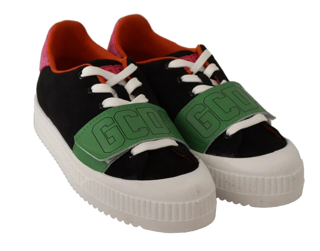 GCDS Multicolor Suede Low Top Lace Up Women Sneakers Shoes by GCDS