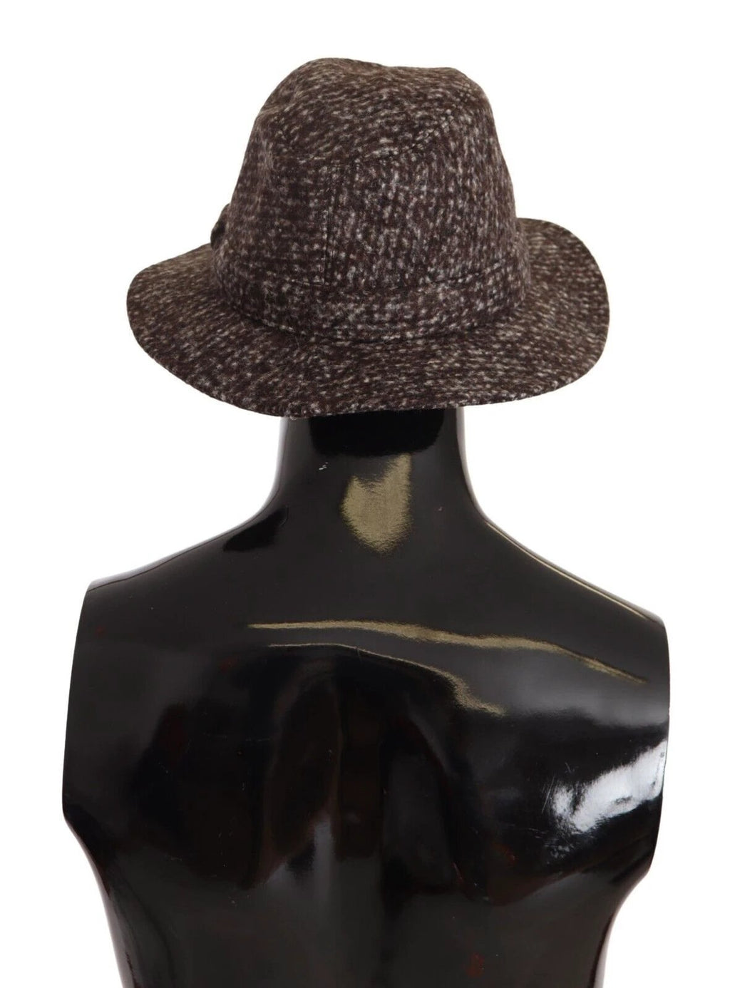 Dolce & Gabbana Gray Melange Blended Textured Tweed Hat by Dolce & Gabbana