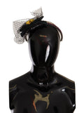 Dolce & Gabbana Silver Tiara Crystals Fruits Black Mesh Diadem Headband by Dolce & Gabbana