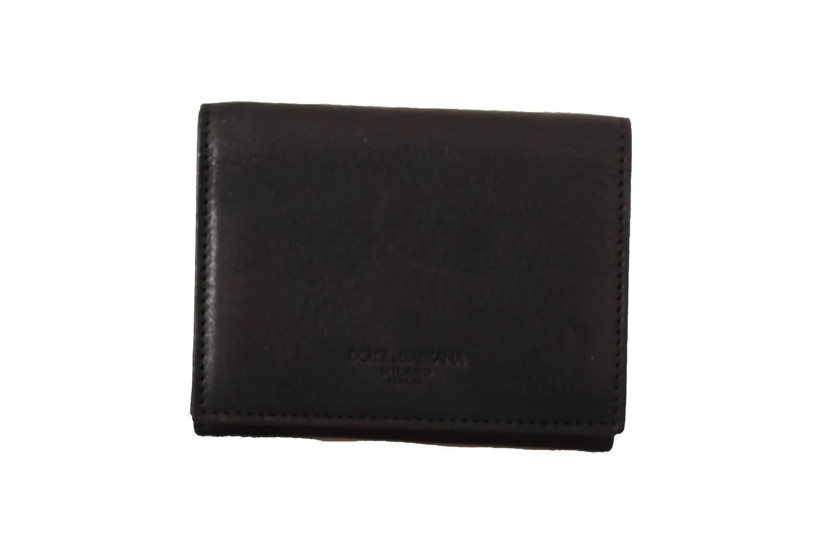 Dolce & Gabbana Black Leather Trifold Purse Belt Multi Kit Wallet by Dolce & Gabbana