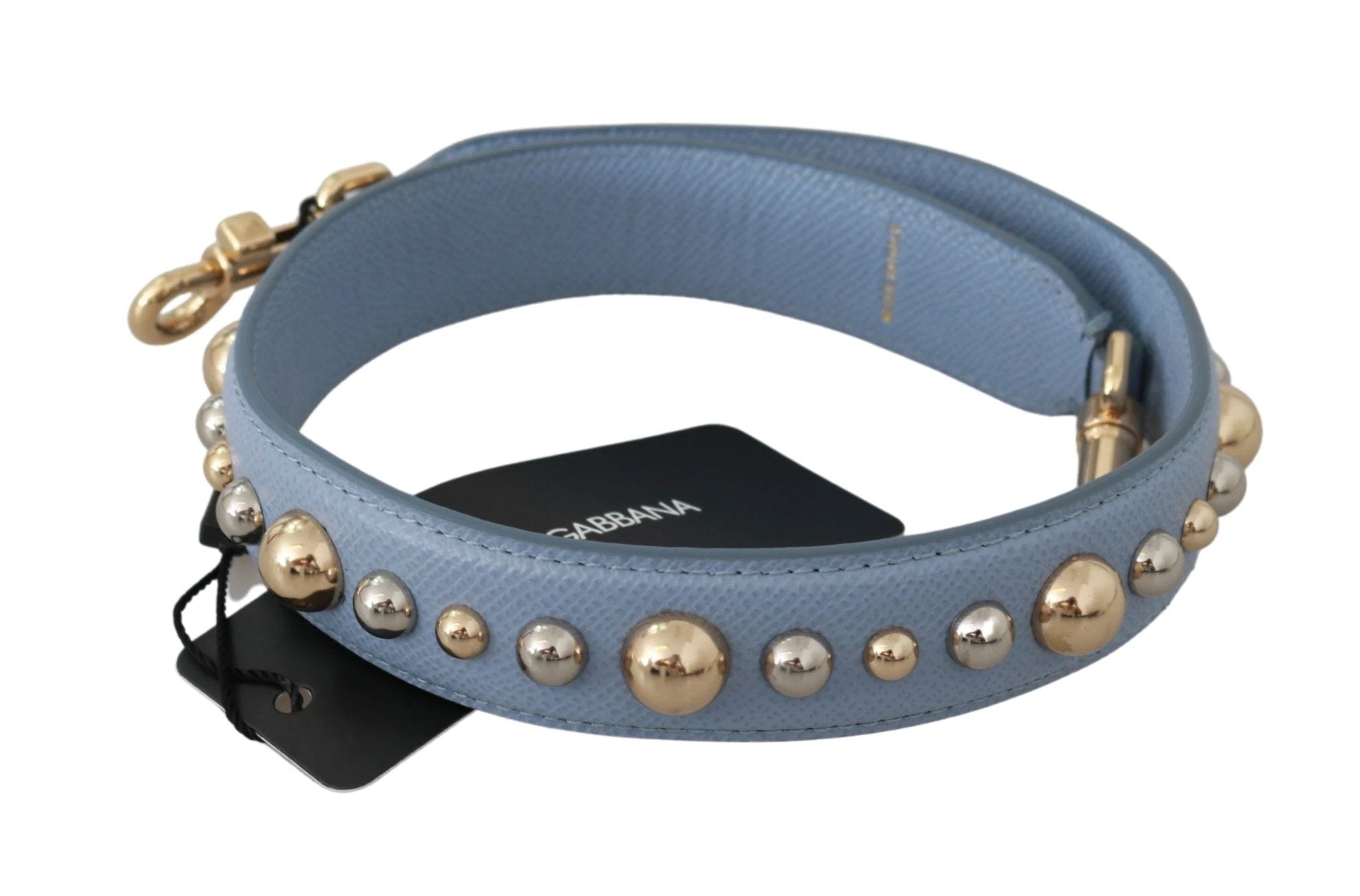 Dolce & Gabbana Blue Leather Handbag Accessory Shoulder Strap by Dolce & Gabbana