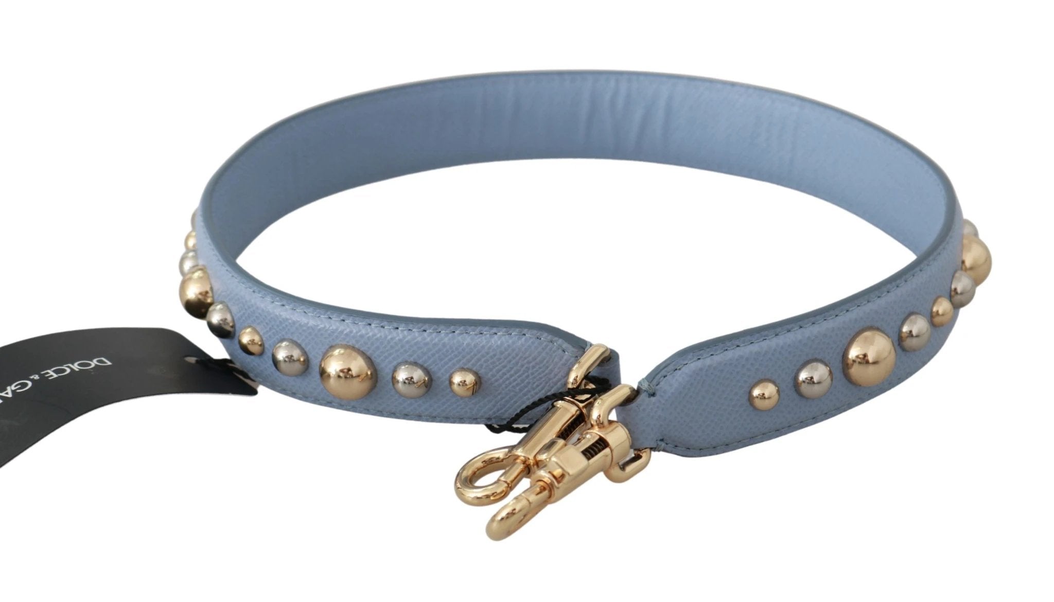 Dolce & Gabbana Blue Leather Handbag Accessory Shoulder Strap by Dolce & Gabbana