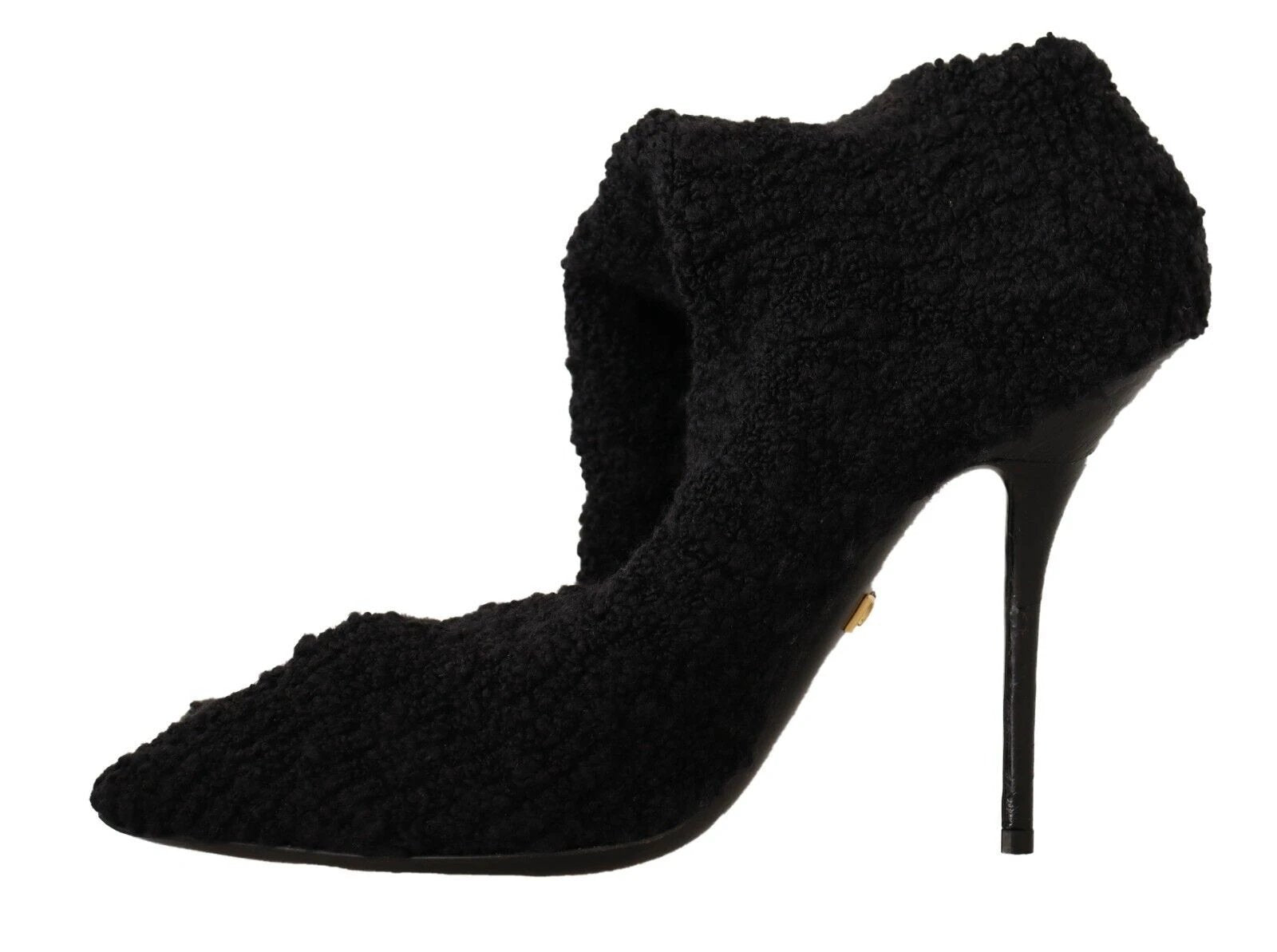 Dolce & Gabbana Black Stretch Socks Knee High Booties Shoes by Dolce & Gabbana