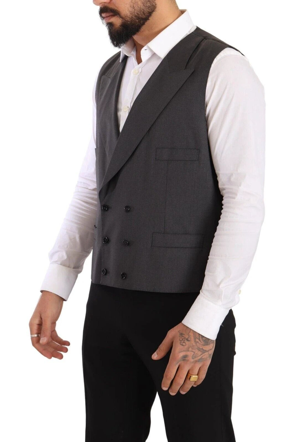 Dolce & Gabbana Gray Double Breasted 2 Piece SICILIA Blazer by Dolce & Gabbana