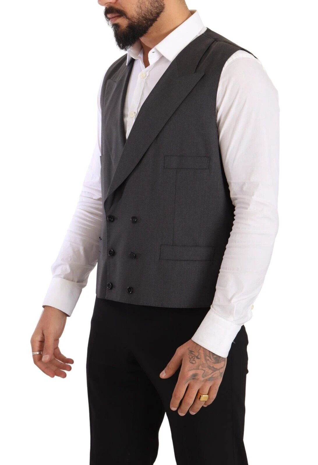 Dolce & Gabbana Gray Double Breasted 2 Piece SICILIA Blazer by Dolce & Gabbana