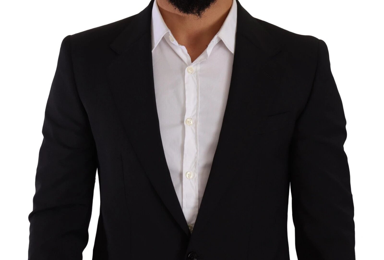 Dolce & Gabbana Black Slim Fit Vest 2 Button MARTINI Blazer by Dolce & Gabbana