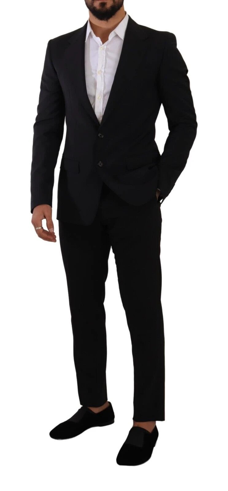 Dolce & Gabbana Black Slim Fit Vest 2 Button MARTINI Blazer by Dolce & Gabbana
