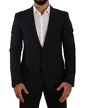 Dolce & Gabbana Black Slim Fit Vest 2 Button MARTINI Blazer by Dolce & Gabbana