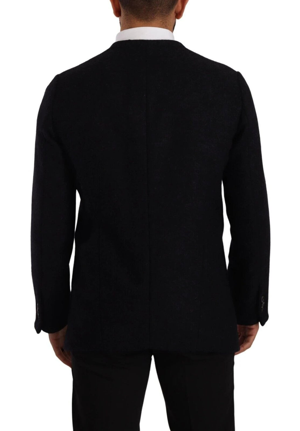 Dolce & Gabbana Gray Alpaca Button Down Men Coat Jacket by Dolce & Gabbana