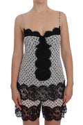 Dolce & Gabbana Black Silk Lace Babydoll Lingerie Top by Dolce & Gabbana