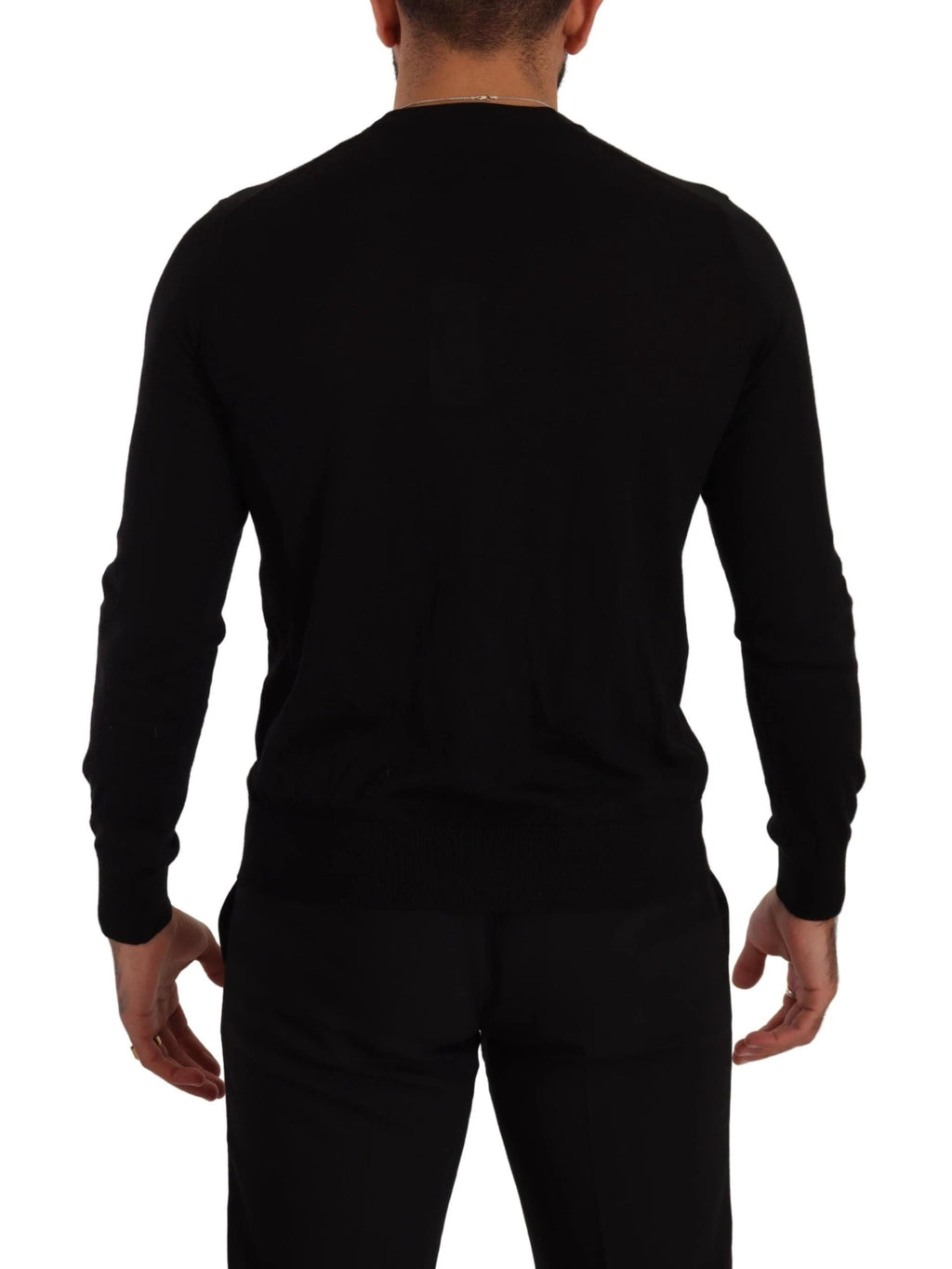 Dolce & Gabbana Black Cashmere Button Down Cardigan Sweater by Dolce & Gabbana