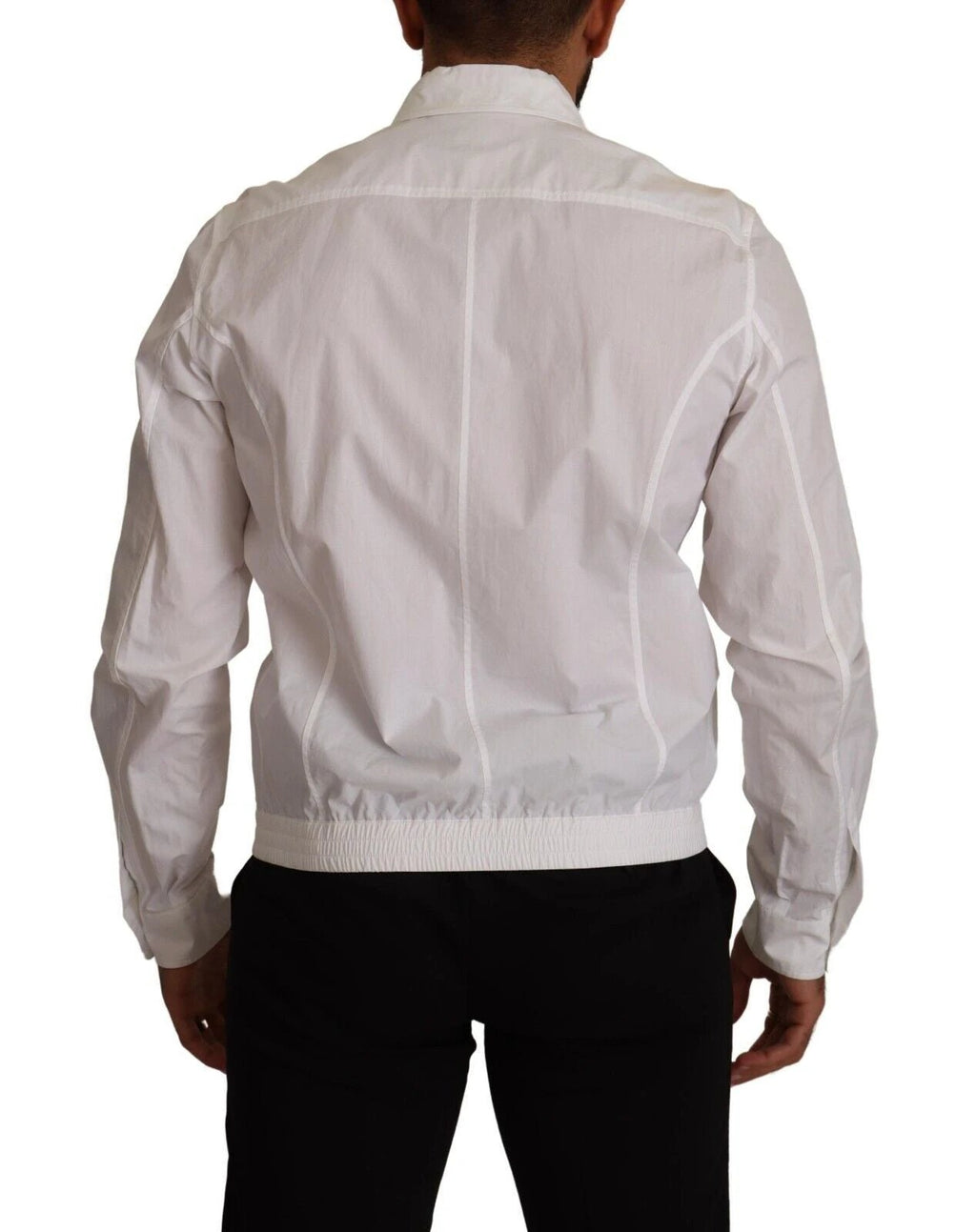 Dolce & Gabbana White Cotton Button Down Men Collared Shirt by Dolce & Gabbana