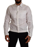 Dolce & Gabbana White Cotton Button Down Men Collared Shirt by Dolce & Gabbana