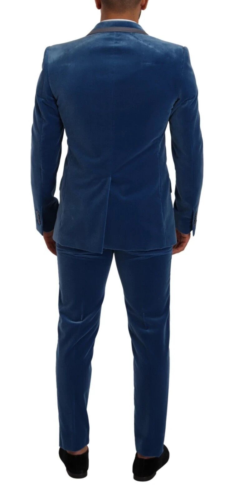Dolce & Gabbana Blue SICILIA Velvet Slim Fit 2 Piece Suit by Dolce & Gabbana