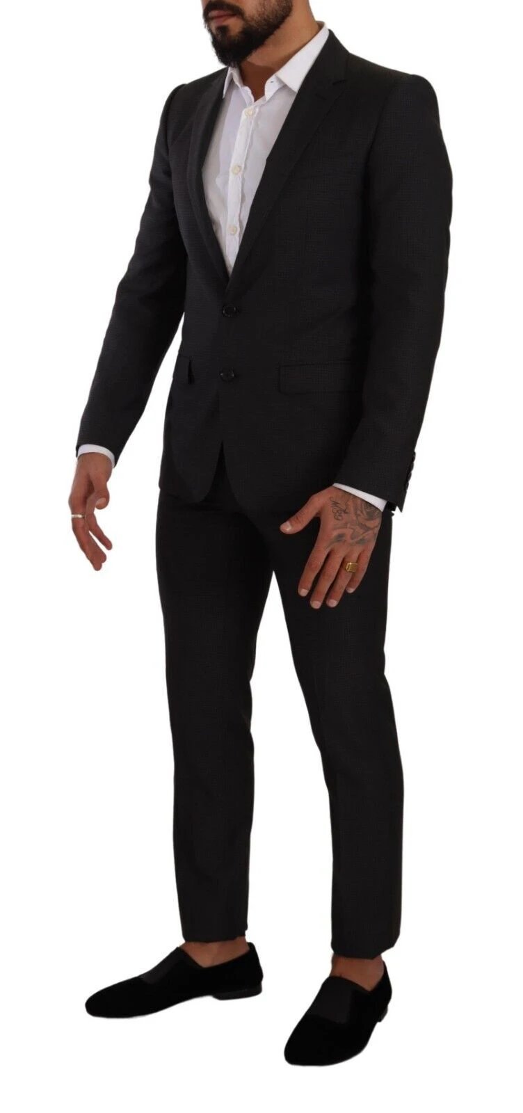 Dolce & Gabbana Black MARTINI Single Breasted 2 Piece Suit by Dolce & Gabbana