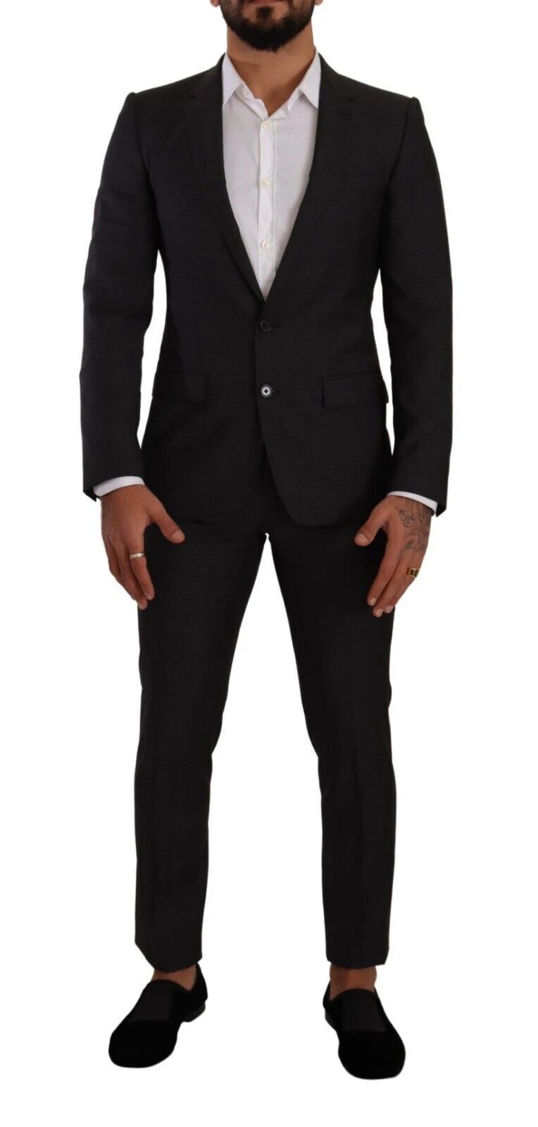 Dolce & Gabbana Black MARTINI Single Breasted 2 Piece Suit by Dolce & Gabbana
