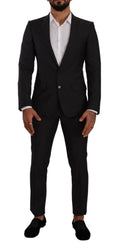 Dolce & Gabbana Black MARTINI Single Breasted 2 Piece Suit by Dolce & Gabbana