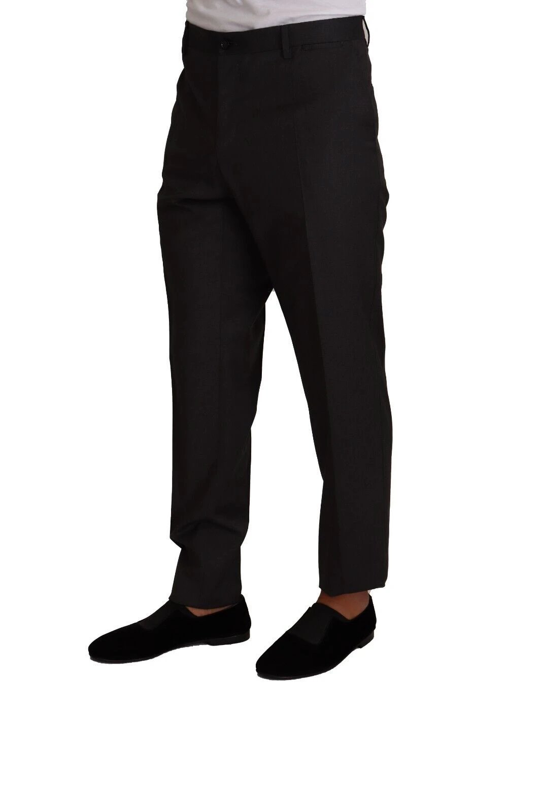 Dolce & Gabbana Gray Wool Formal Tuxedo Trouser Dress Pants by Dolce & Gabbana