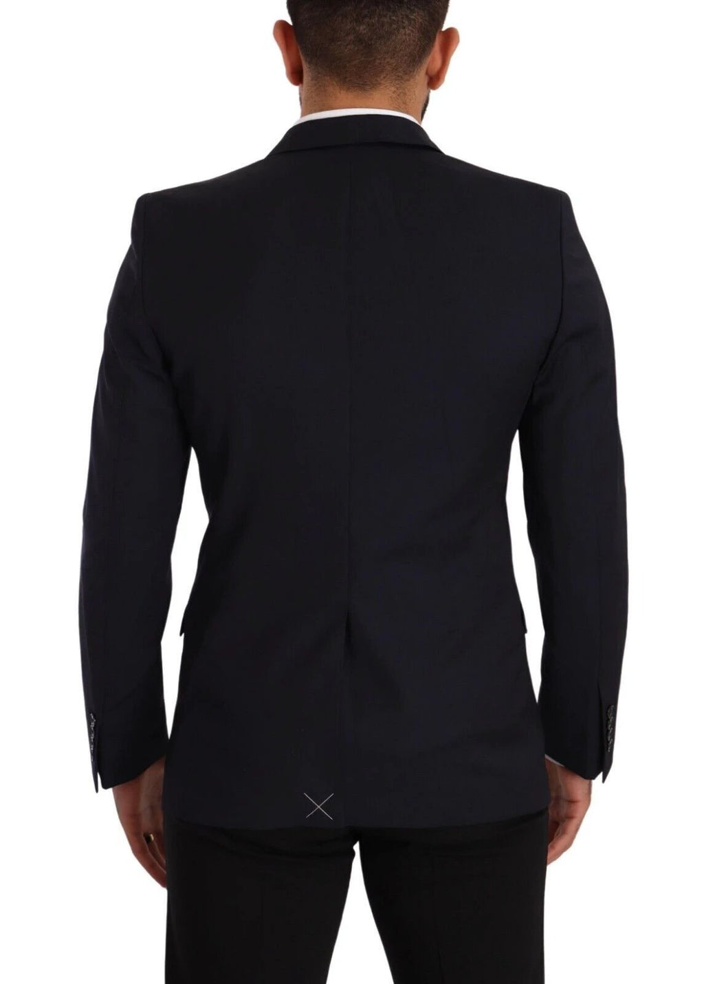 Dolce & Gabbana Dark Blue Single Breasted Coat MARTINI Blazer by Dolce & Gabbana