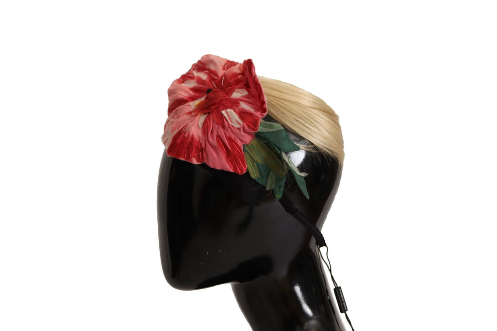 Dolce & Gabbana Black Silk White Hair Parrucchiera Diadem Headband by Dolce & Gabbana