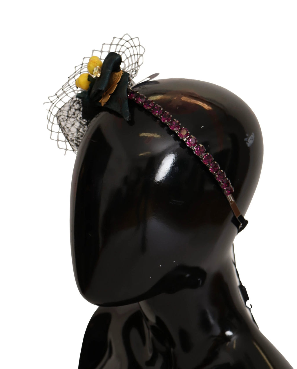 Dolce & Gabbana Purple Crystal Diadem Headband Lemons Sicily Tiara by Dolce & Gabbana