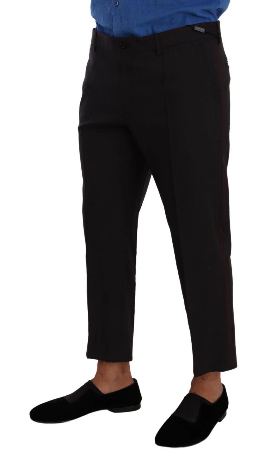 Dolce & Gabbana Gray Bordeaux Wool Trouser Dress Pants by Dolce & Gabbana