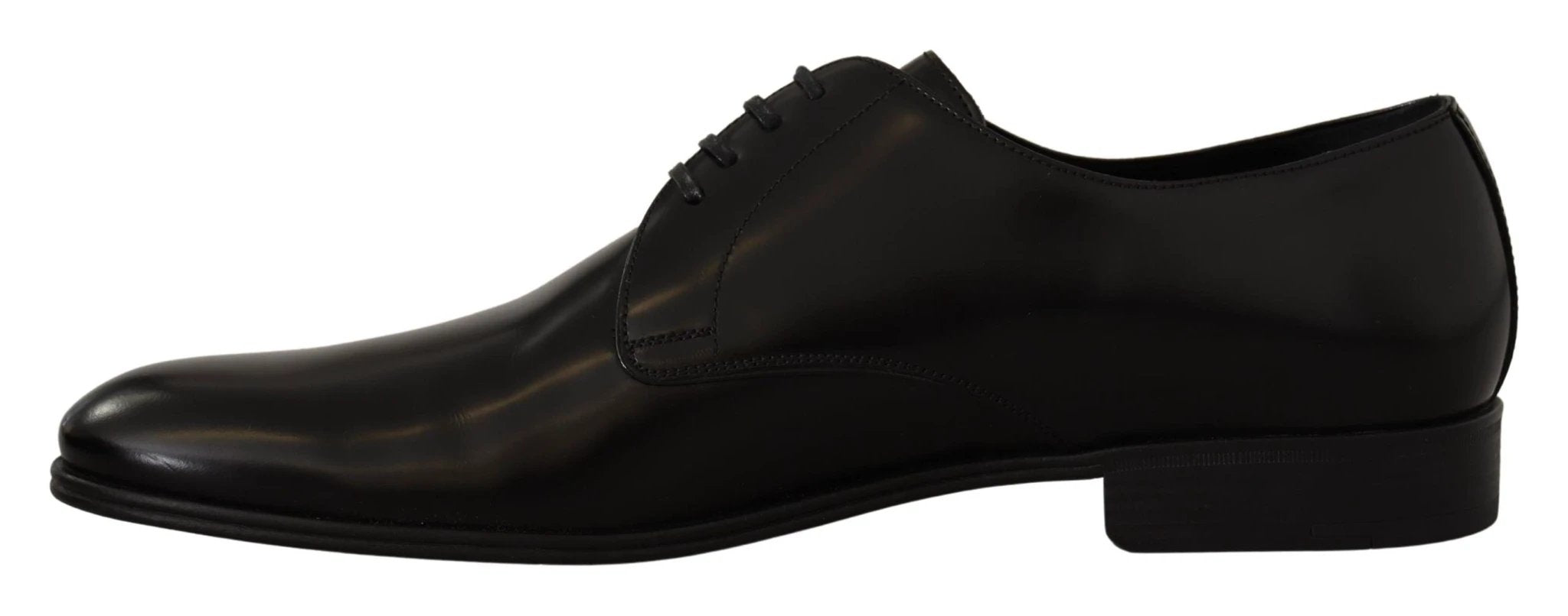 Dolce & Gabbana Black Leather Lace Up Formal Derby Shoes by Dolce & Gabbana