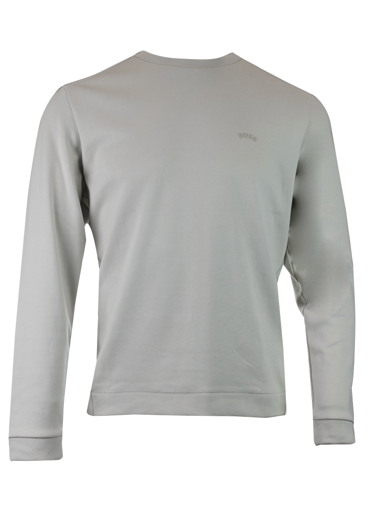 Hugo Boss Beige Cotton Round Neck Sweatshirt by Hugo Boss