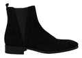 Dolce & Gabbana Black Suede Leather Chelsea Mens Boots Shoes by Dolce & Gabbana